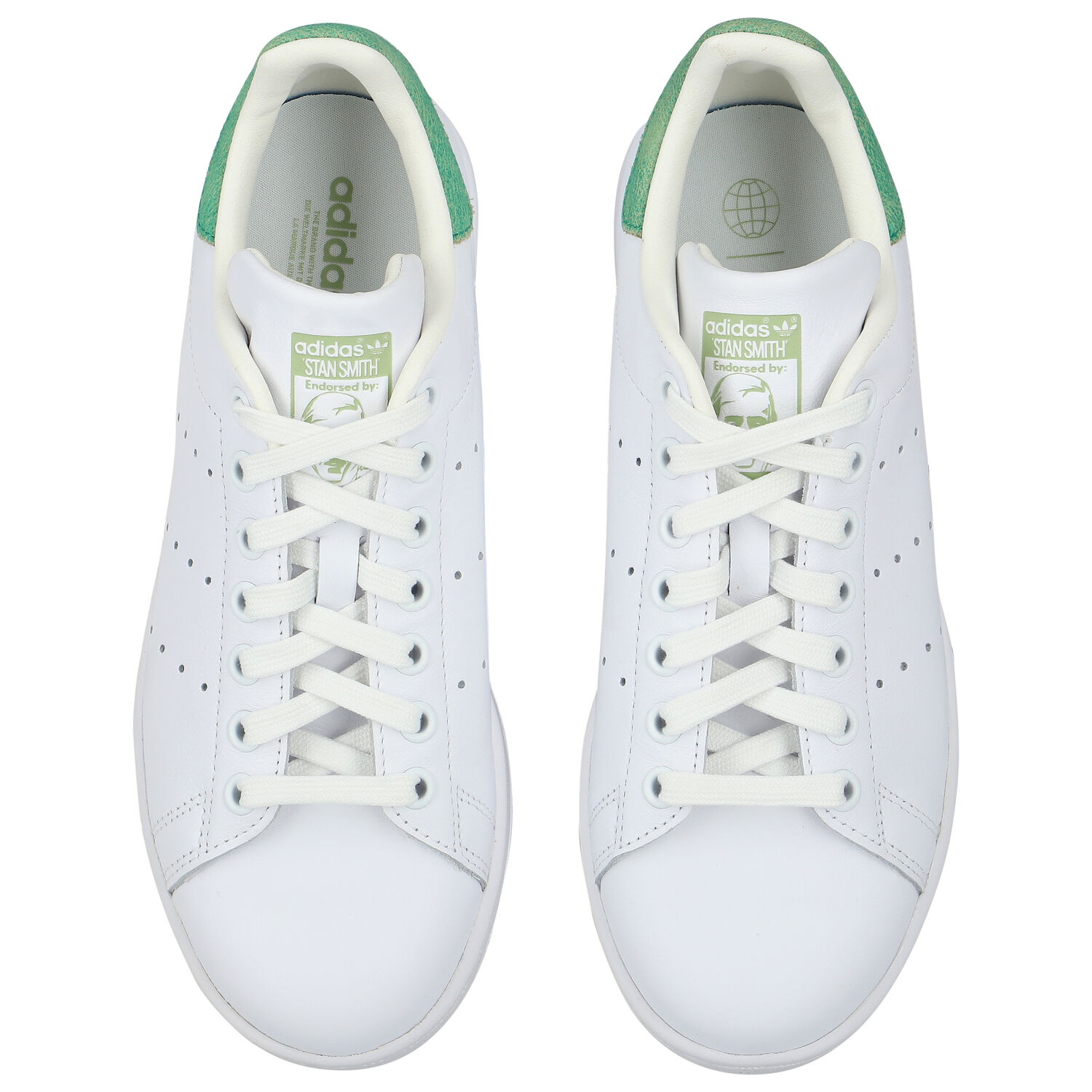 White & Green Stan Smith Trainers, 3, hi-res image number null