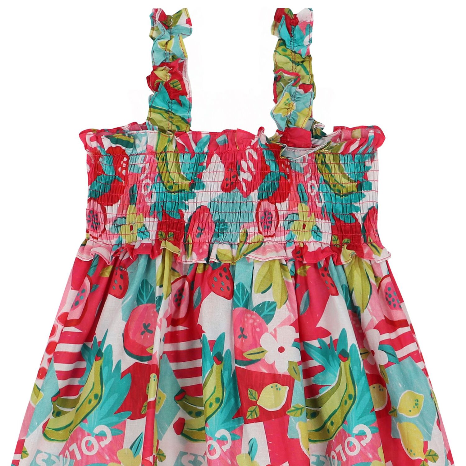 Girls Pink & Aqua Dress Set, 1, hi-res