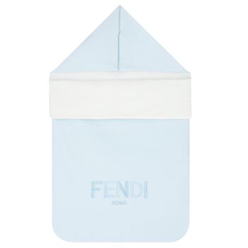 Baby Boys Blue & White Logo Baby Nest