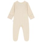 White & Beige Babygrows ( 4 Pack ), 3, hi-res