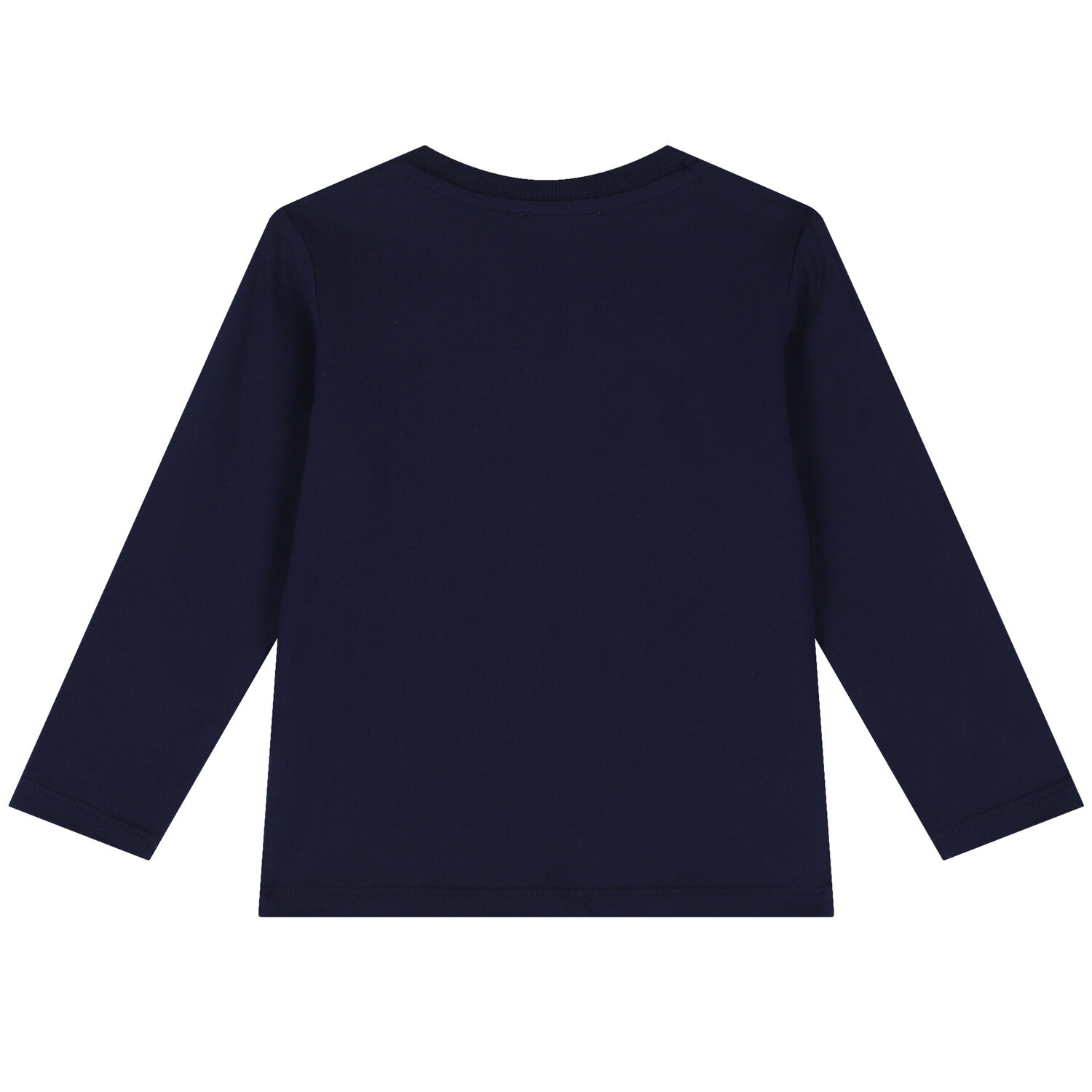 Navy Blue Teddy Bear Logo Long Sleeve Top, 4, hi-res image number null