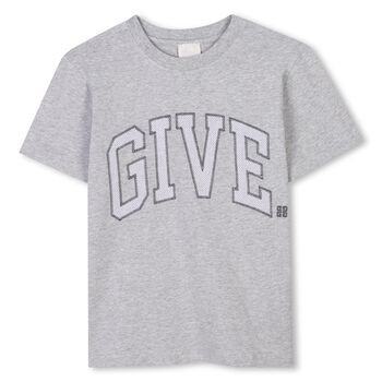 Boys Grey Logo T-Shirt