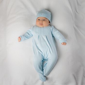Baby Boys Blue Babygrow Set