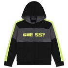 Boys Black Logo Zip Up Top, 1, hi-res