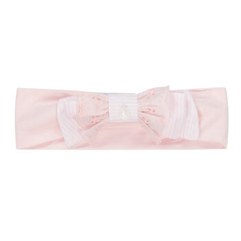 Baby Girls Pink Bow Headband