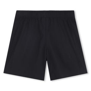 Boys Black Logo Shorts