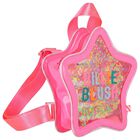 Girls Pink Star Backpack, 1, hi-res