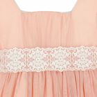 Girls Pink Tulle & Lace Dress, 1, hi-res