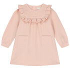 فستان بنات بالشعار باللون الوردى, 1, hi-res