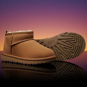 Beige Classic Ultra Mini Suede Boots