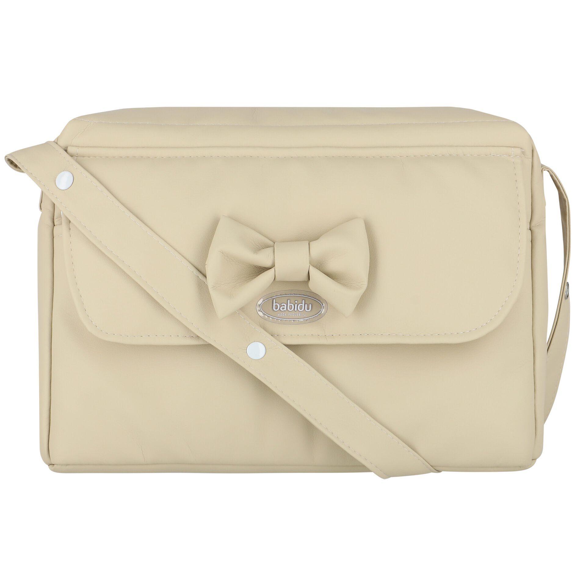 Babidu Beige Bow Baby Changing Bag Junior Couture UAE