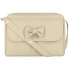 Beige Bow Baby Changing Bag, 3, hi-res