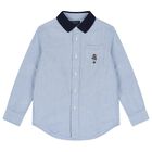 Boys Blue Polo Bear Denim Shirt, 1, hi-res