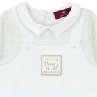 افرول اولاد بالشعار باللون الأزرق للأطفال, 2, hi-res