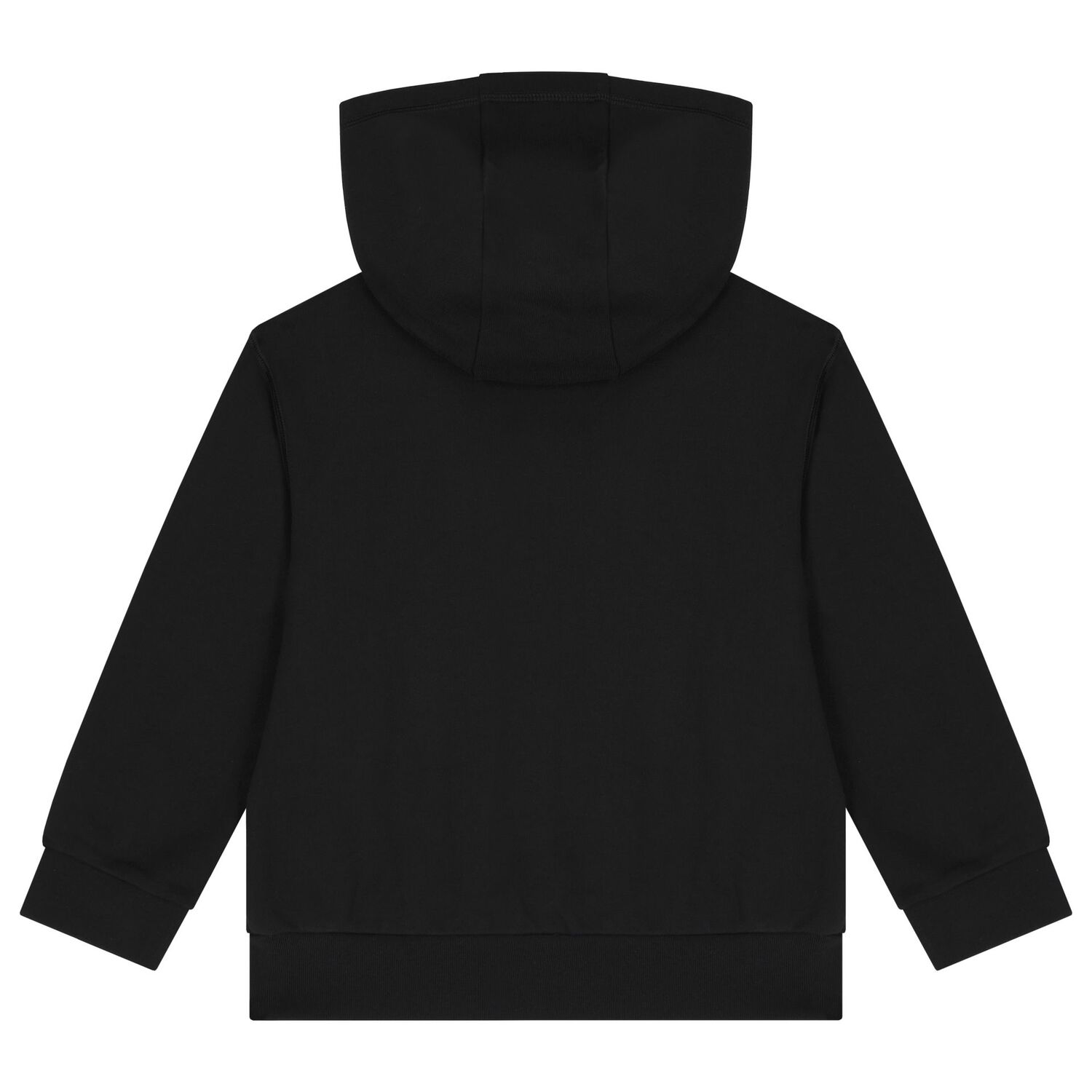 Boys Black Logo Hooded Top, 1, hi-res image number null