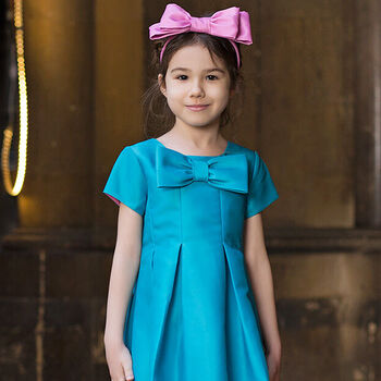Girls Pink Bow Headband