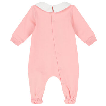 Pink Teddy Bear Logo Babygrow