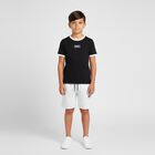 Boys Black & Grey Shorts Set, 1, hi-res