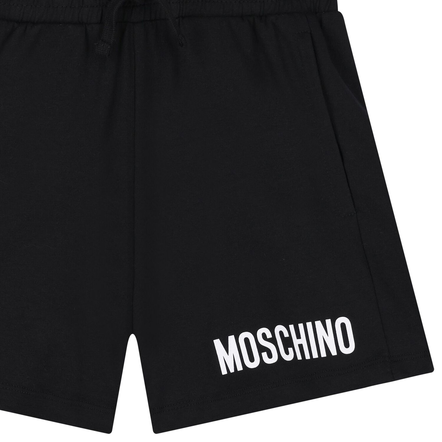 شورت بالشعار باللون الأسود للأولاد, 3, hi-res