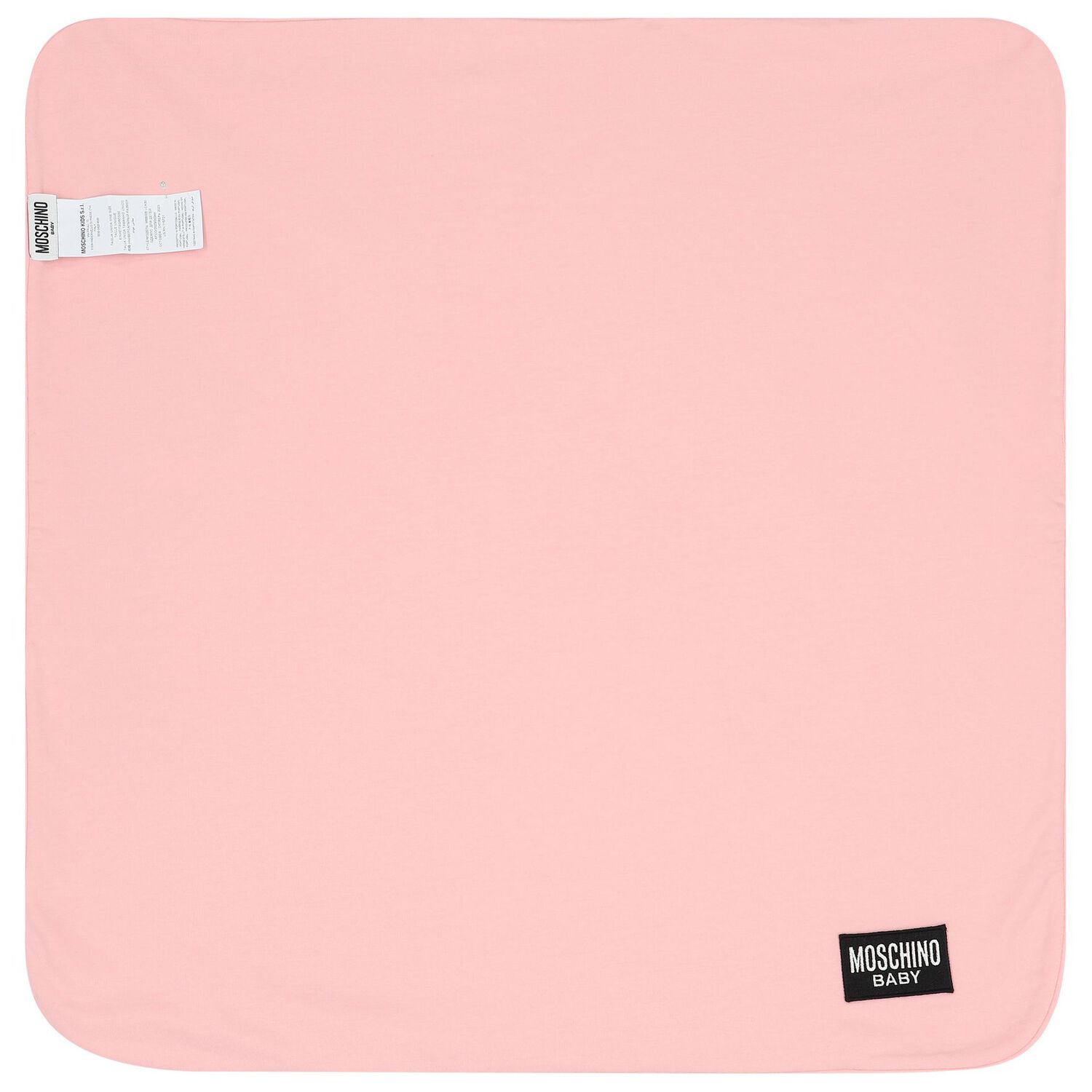 Girls Pink Teddy Bear Logo Baby Blanket, 3, hi-res