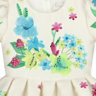 Girls Special Occasion Ivory Satin Dress, 1, hi-res