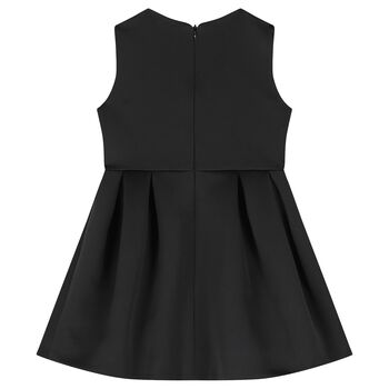 Girls Black Embellished Dress