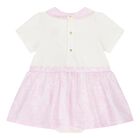Baby Girls Ivory & Pink Whisper Barocco Dress, 1, hi-res