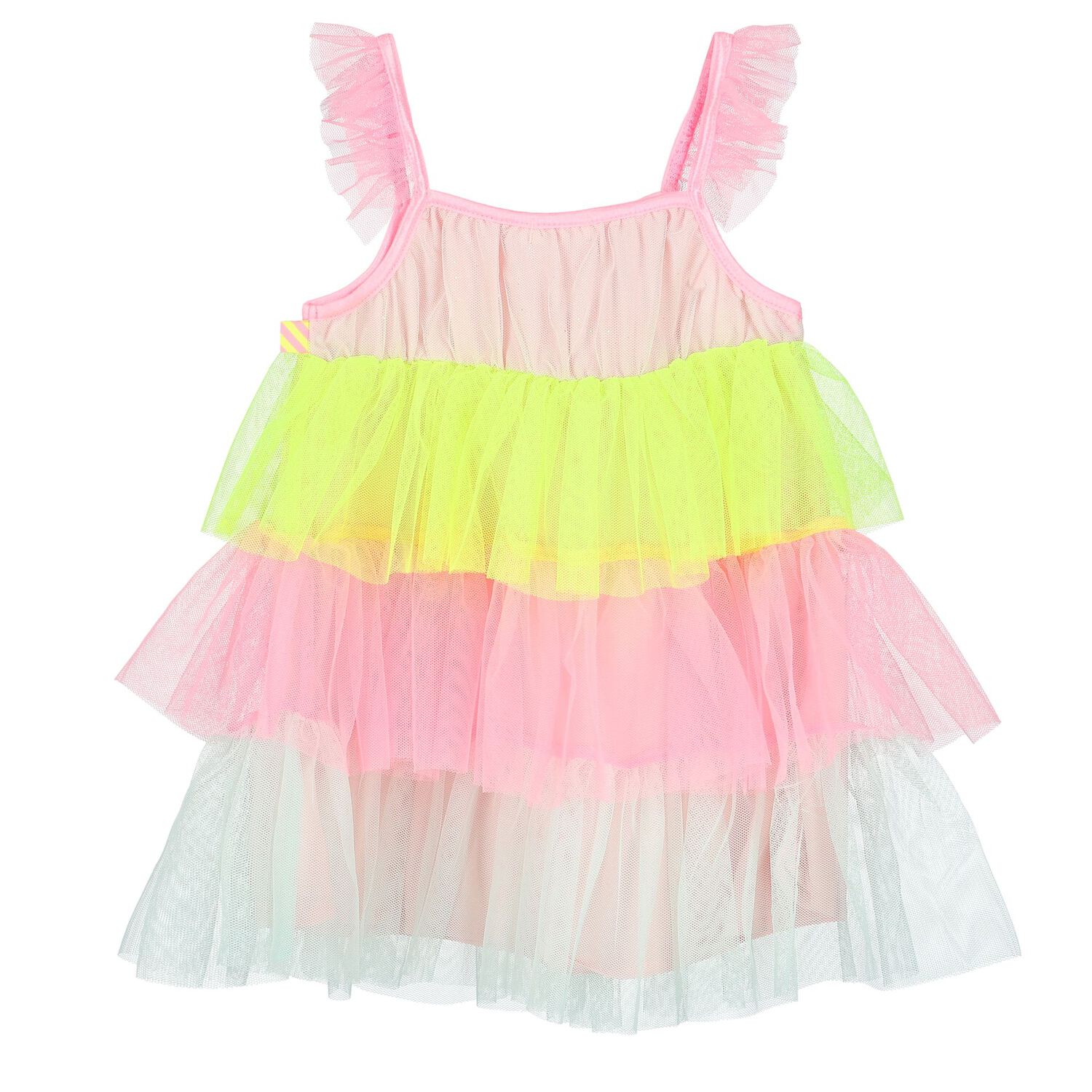 Younger Girls Multi-Coloured Ruffled Dress Set, 1, hi-res