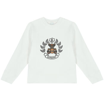 White Crest Logo Sweatshirt