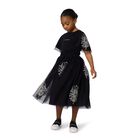 Girls Black Logo T-Shirt, 1, hi-res