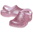 Girls Pink Glitter Classic Clogs Sandals , 1, hi-res