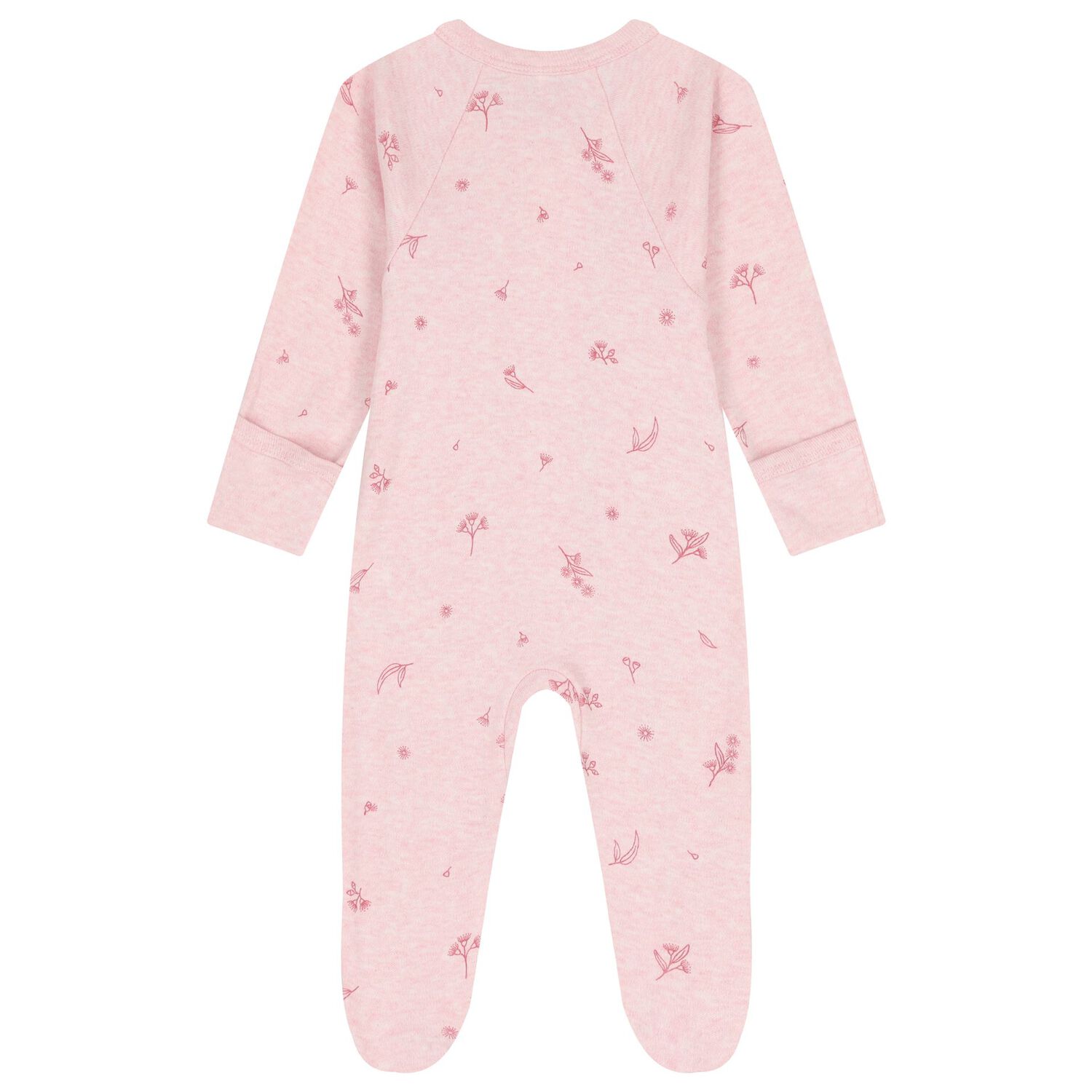 Baby Girls White & Pink Babygrows ( 4 Pack ), 4, hi-res image number null