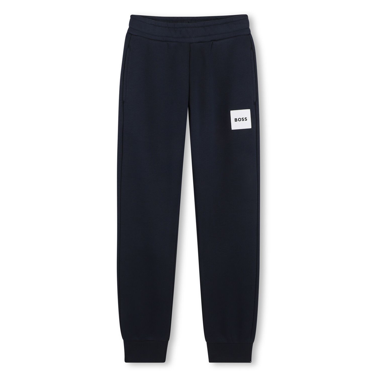 Boys Navy Blue Logo Joggers, 3, hi-res