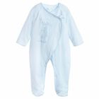 Baby Boys Blue Cotton Babygrow, 1, hi-res