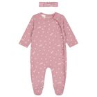 Baby Girls Pink Floral Babygrow Gift Set, 2, hi-res