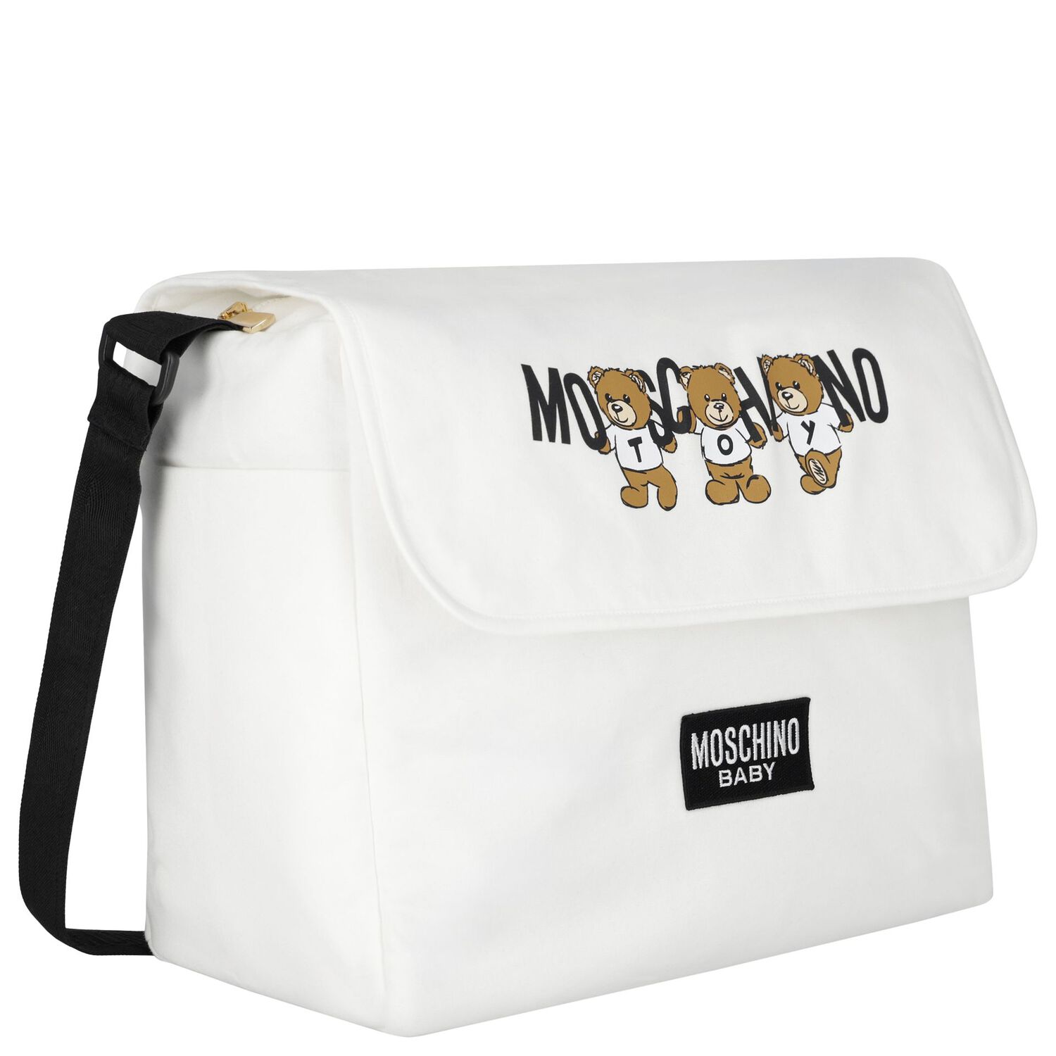 Ivory Teddy Bear Logo Baby Changing Bag, 1, hi-res