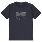 Boys Navy Blue Logo T-Shirt, 2, hi-res