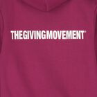 توب هودي بسحاب بالشعار باللون العنابي, 1, hi-res