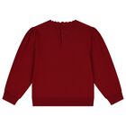 Baby Girls Red Reindeer Jumper, 1, hi-res