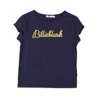 Girls Navy Blue 'Billieblush' T-shirt, 1, hi-res