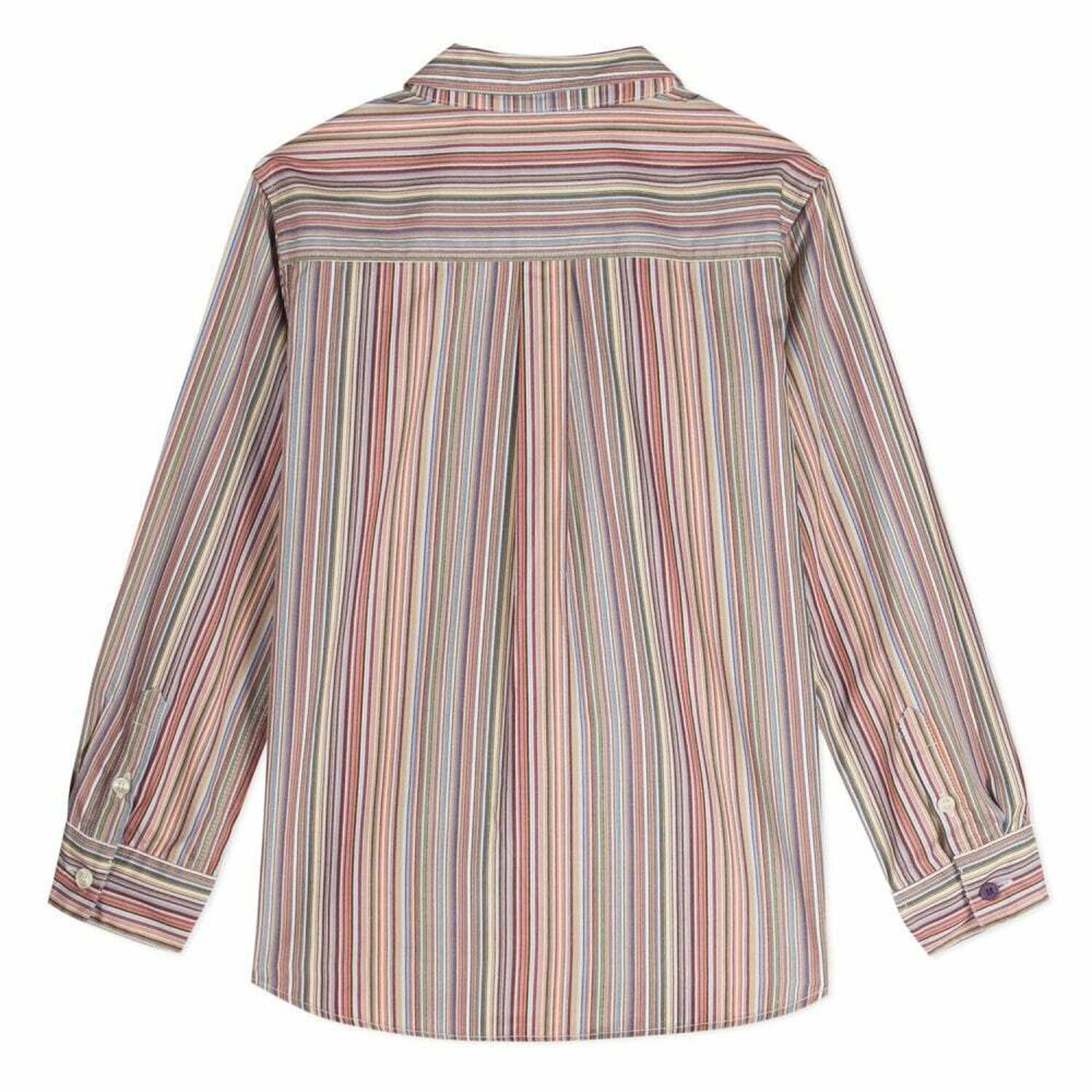 Boys Striped Mini Me Cotton Shirt, 1, hi-res