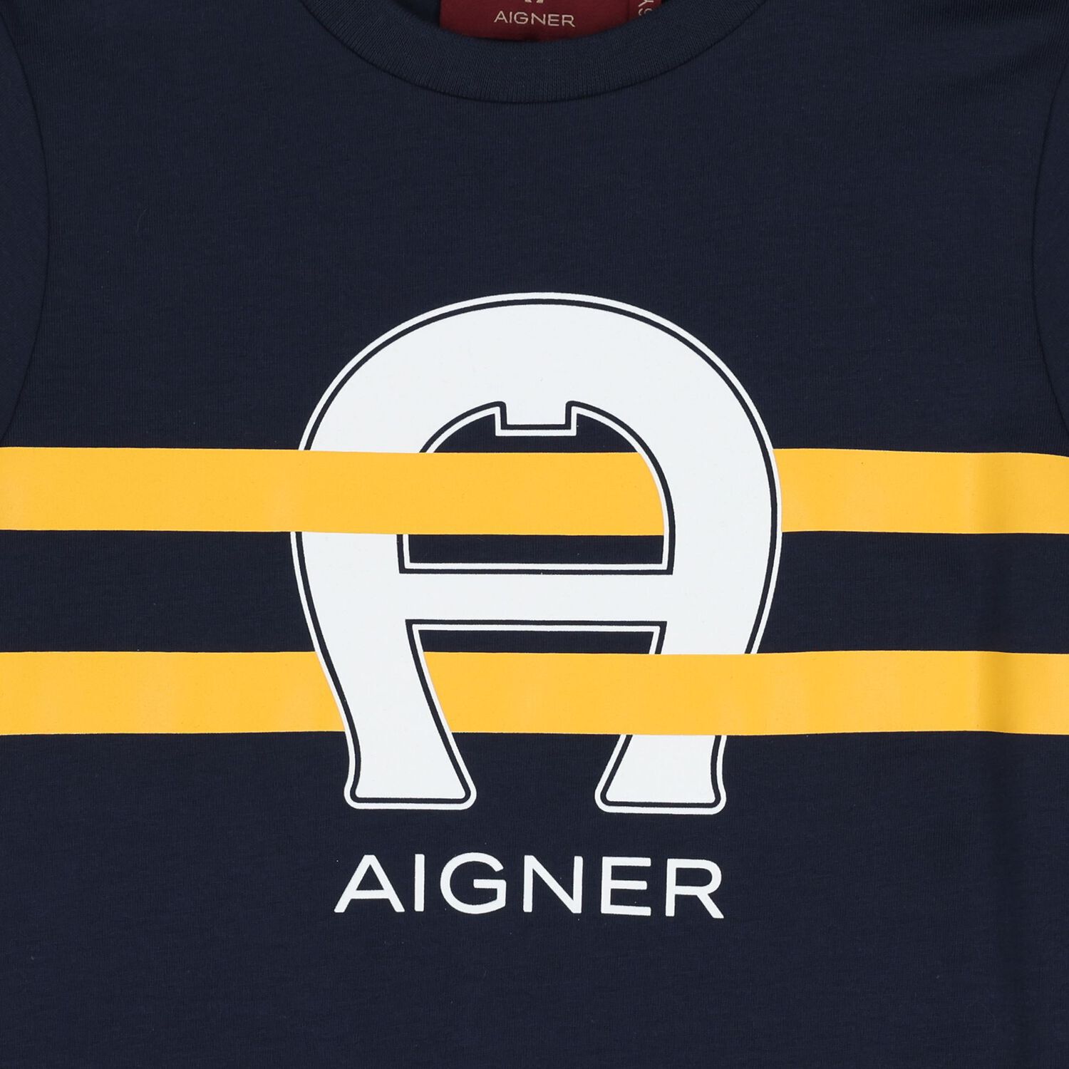 تيشيرت أولاد بالشعار باللون الكحلي, 2, hi-res