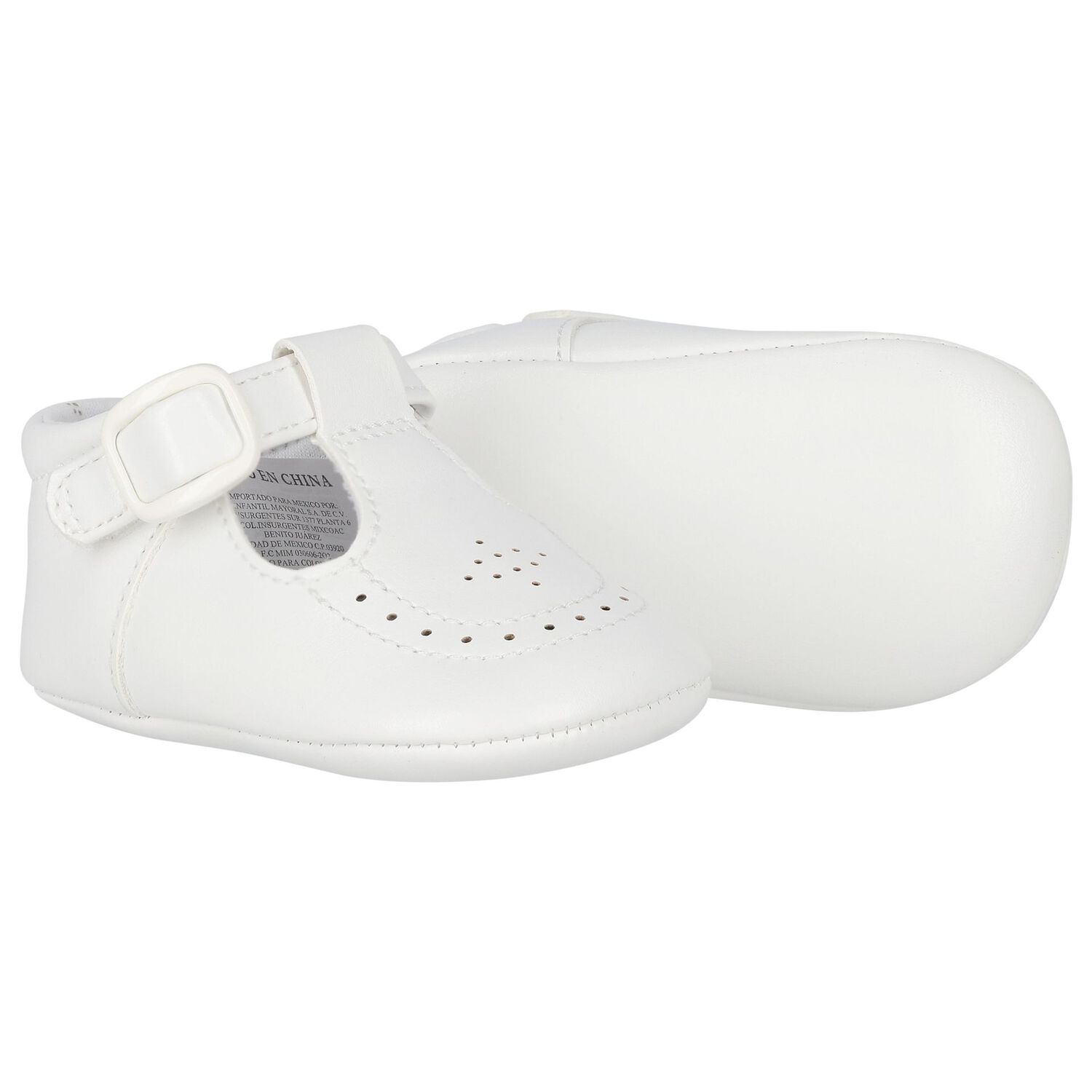 Baby Boys White Pre Walker Shoes, 3, hi-res image number null