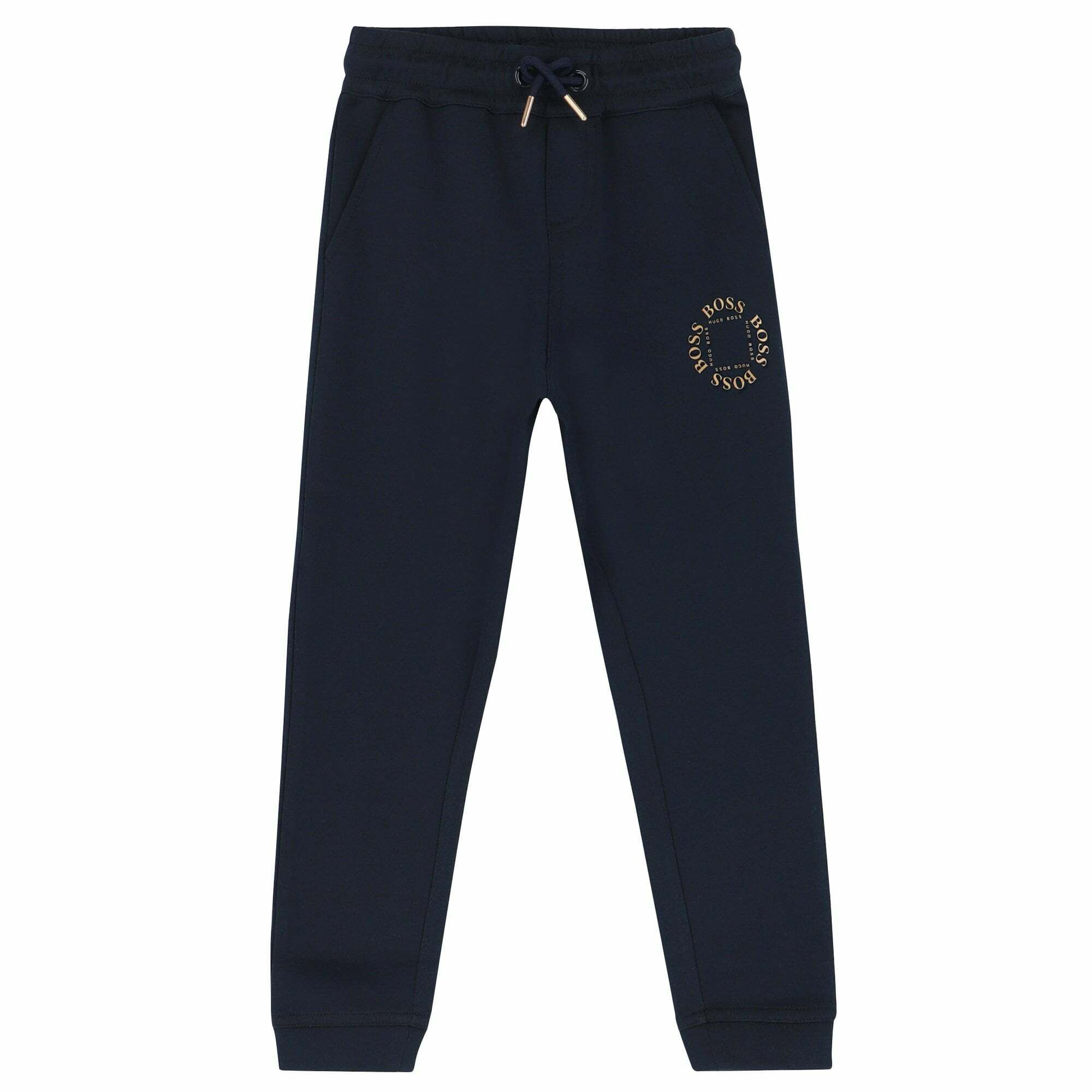 Boss joggers navy discount
