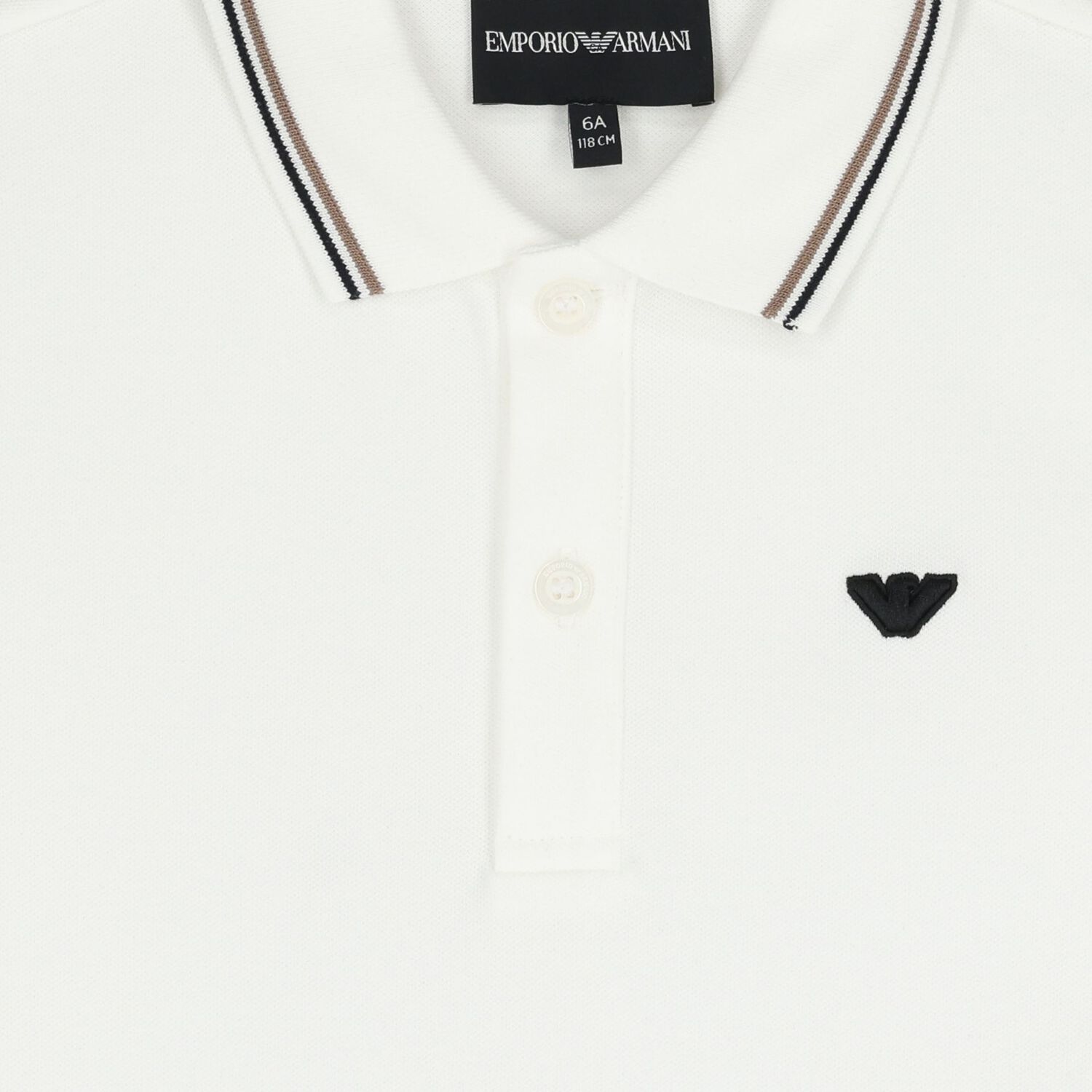 Boys White Logo Polo Shirt , 1, hi-res