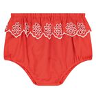 طقم للبنات فستان باللون الأحمر , 1, hi-res