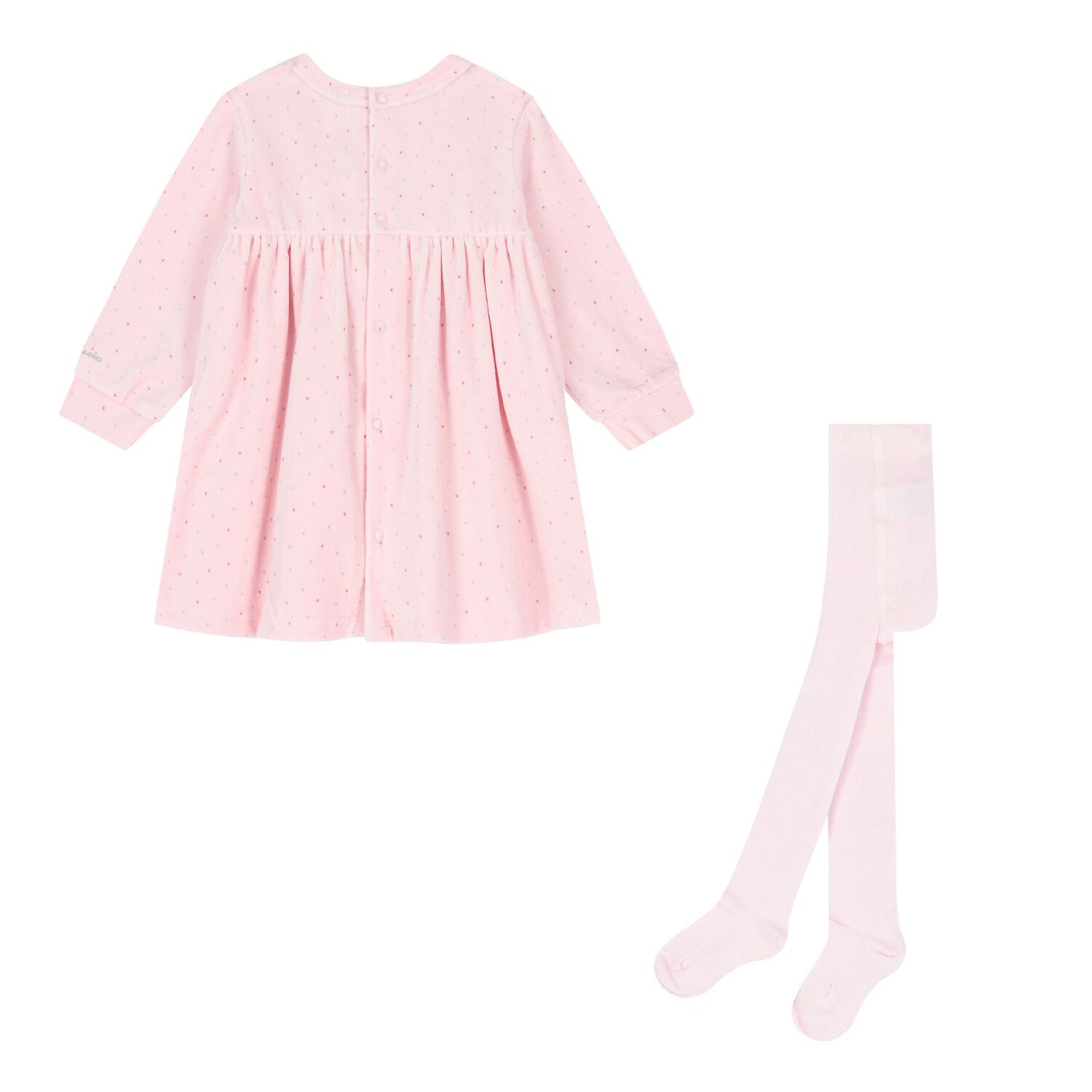 Baby Girls Pink Elephant Dress Set, 1, hi-res image number null
