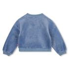 Girls Blue Heart Slogan Sweatshirt, 1, hi-res