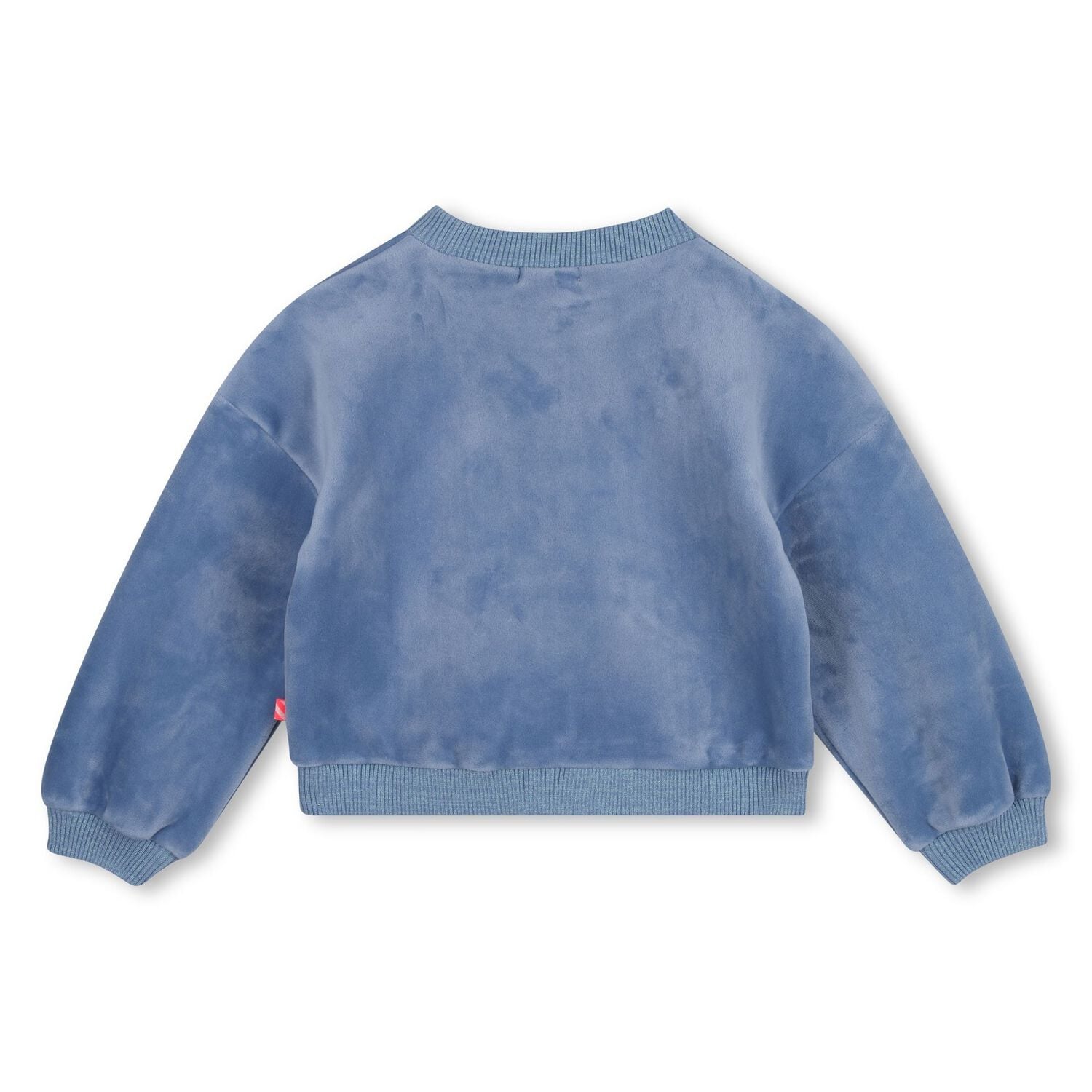 Girls Blue Heart Slogan Sweatshirt, 1, hi-res