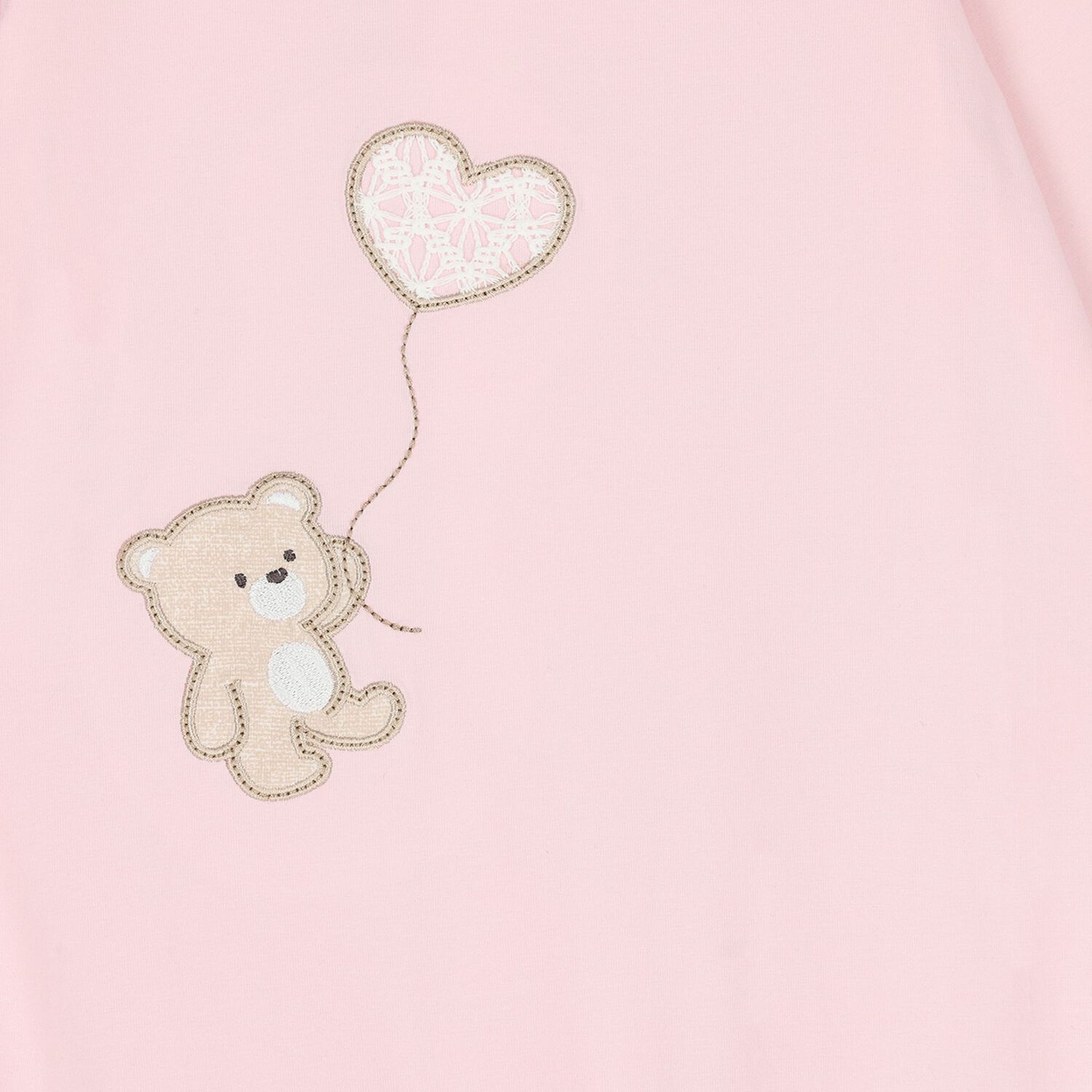 Baby Girls Pink Teddy Bear Babygrow, 2, hi-res
